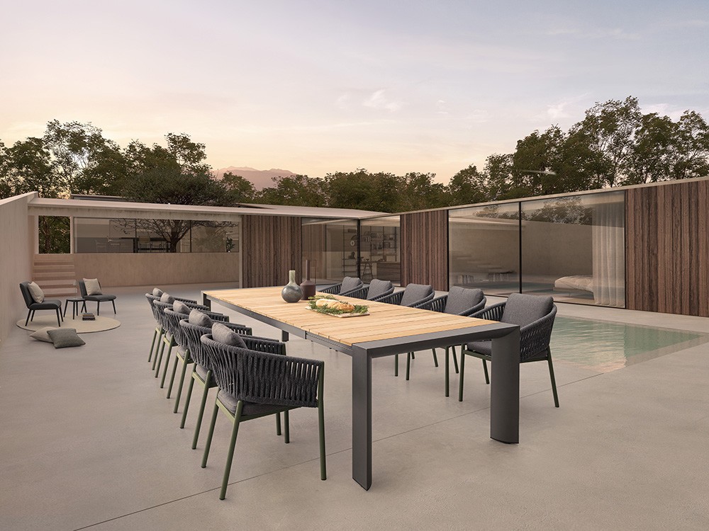 Mesa para comedor exterior extensible Cameron de Bizzotto - 1