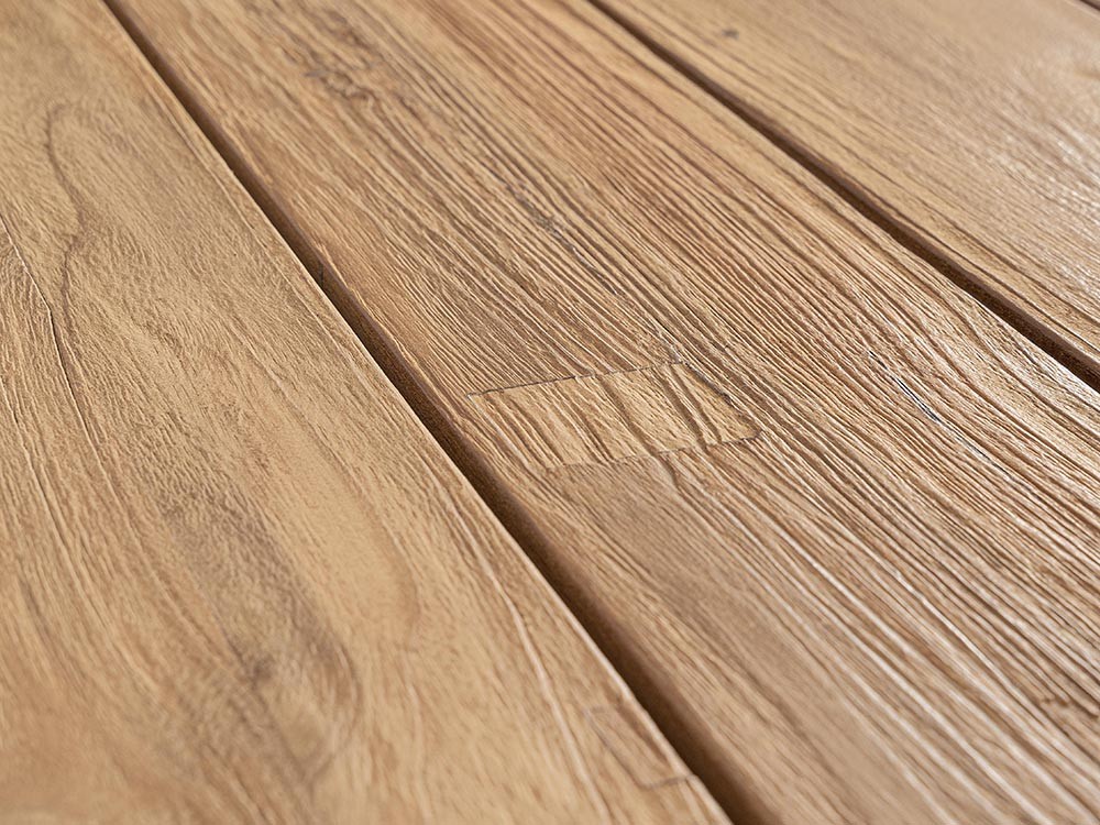 Mesa de comedor exterior Maverick de madera de teca reciclada Bizzotto - 6