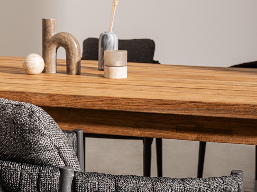 Mesa de comedor exterior Maverick de madera de teca reciclada Bizzotto - 14