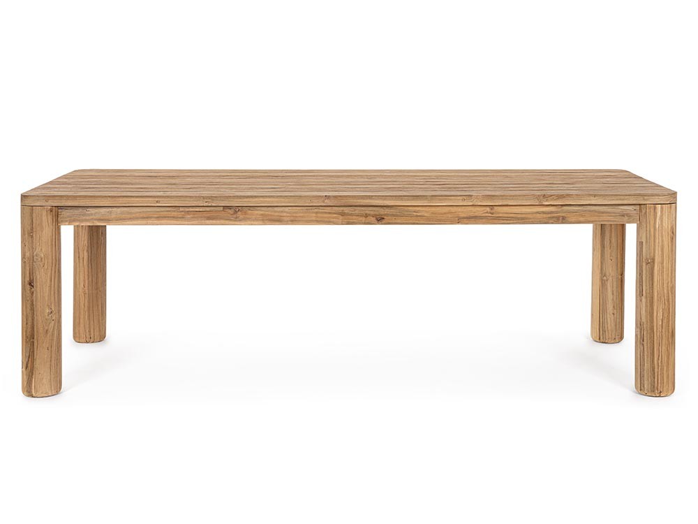 Mesa de comedor exterior Maverick de madera de teca reciclada Bizzotto - 5