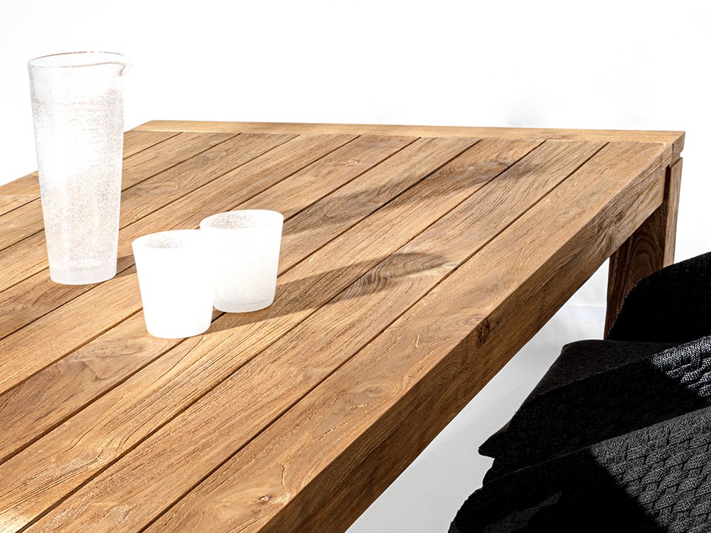 Mesa alta de madera de teca Maricruz Bizzotto - 7