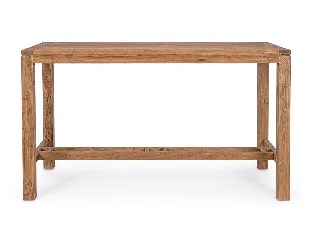 Mesa alta de madera de teca Maricruz Bizzotto - 3