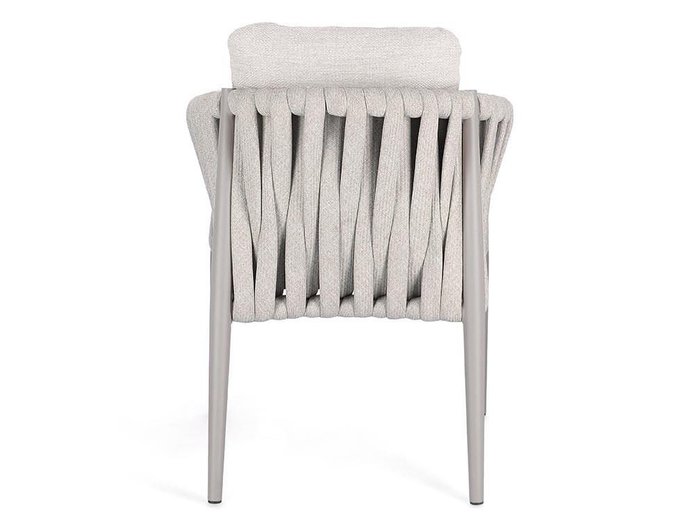 Silla para exterior Jacinta de cuerda trenzada y aluminio Bizzotto - 12