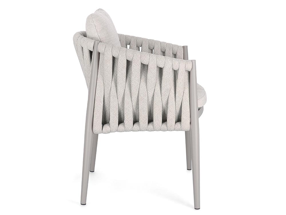 Silla para exterior Jacinta de cuerda trenzada y aluminio Bizzotto - 13