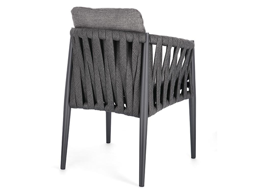 Silla para exterior Jacinta de cuerda trenzada y aluminio Bizzotto - 19