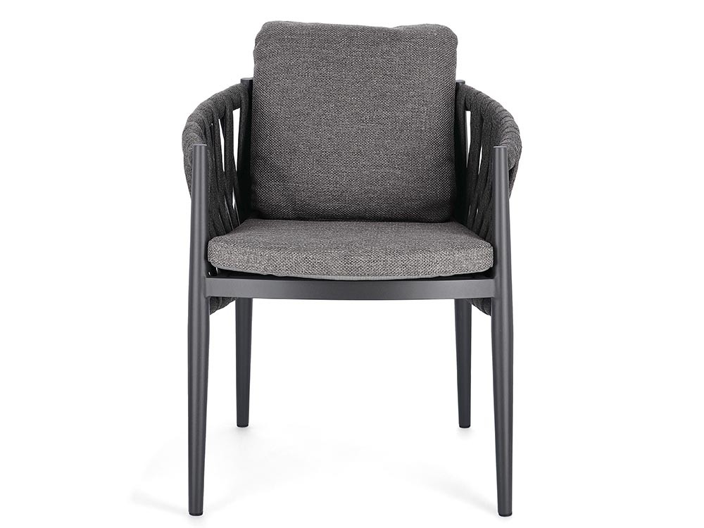 Silla para exterior Jacinta de cuerda trenzada y aluminio Bizzotto - 20