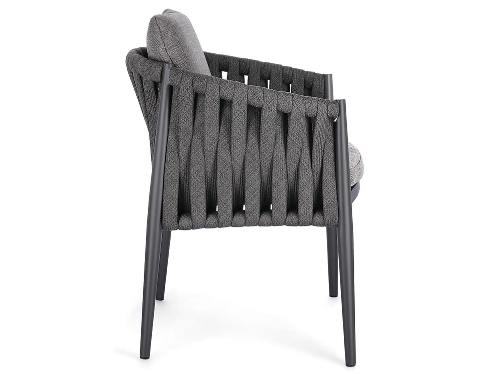 Silla para exterior Jacinta de cuerda trenzada y aluminio Bizzotto - 22