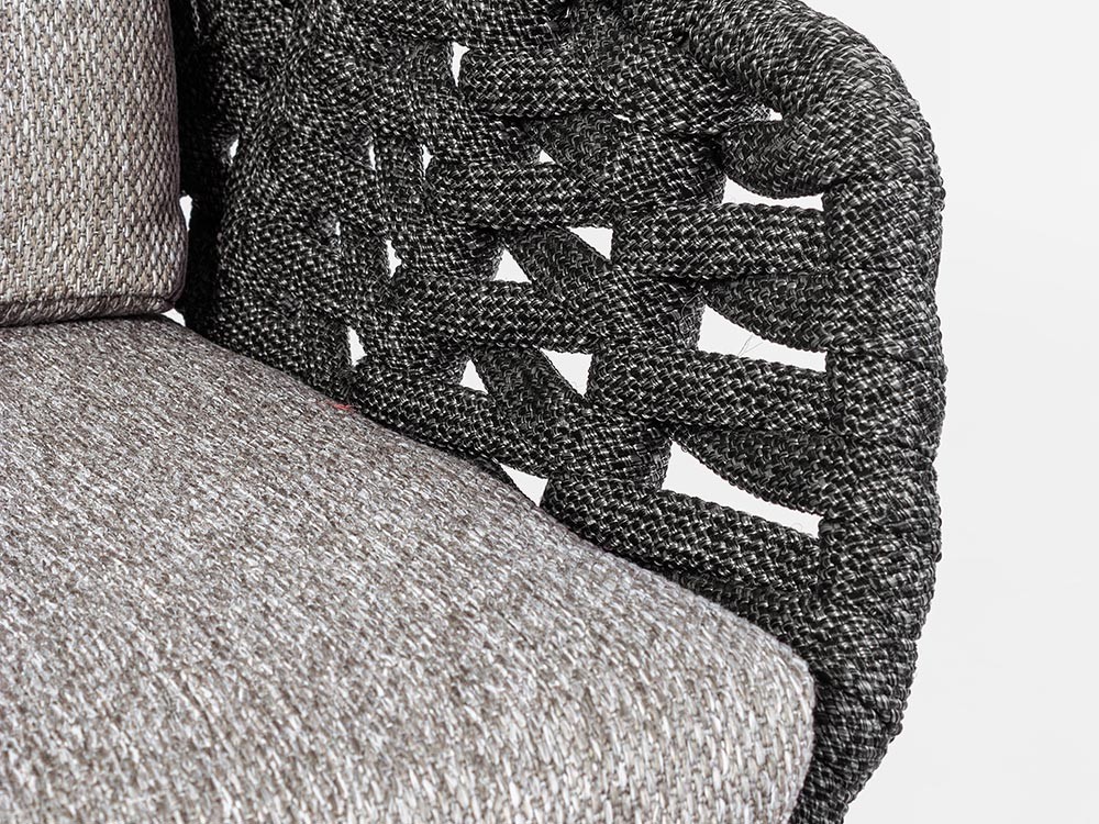 Silla para comedor exterior Tamires de madera de teca y cuerda trenzada Bizzotto - 19