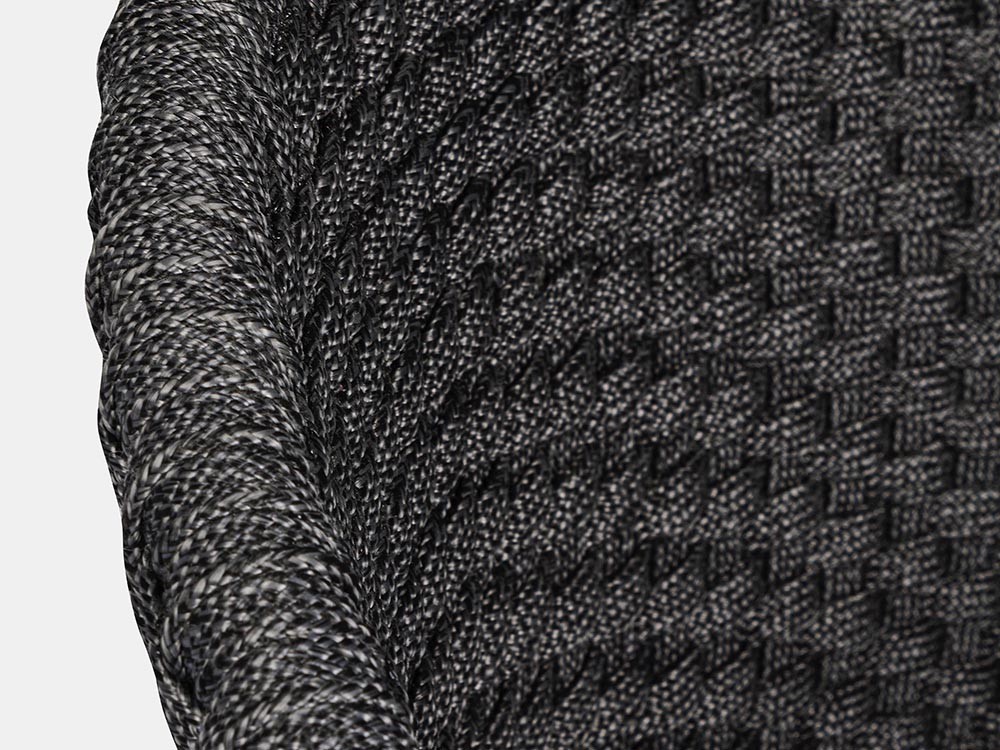 Taburete alto para exterior o interior Coachella de madera de teca y cuerda trenzada Bizzotto - 11