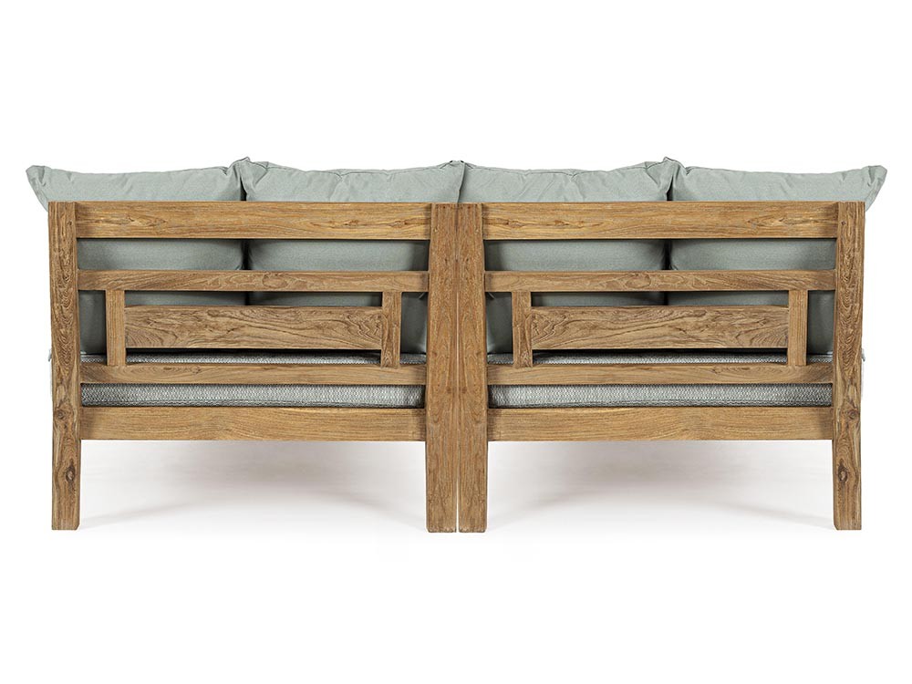Daybed doble Bali de madera de teca envejecida Bizzotto - 6