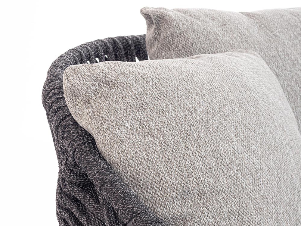 Daybed Tamires de cuerda trenzada y teca Bizzotto - 22