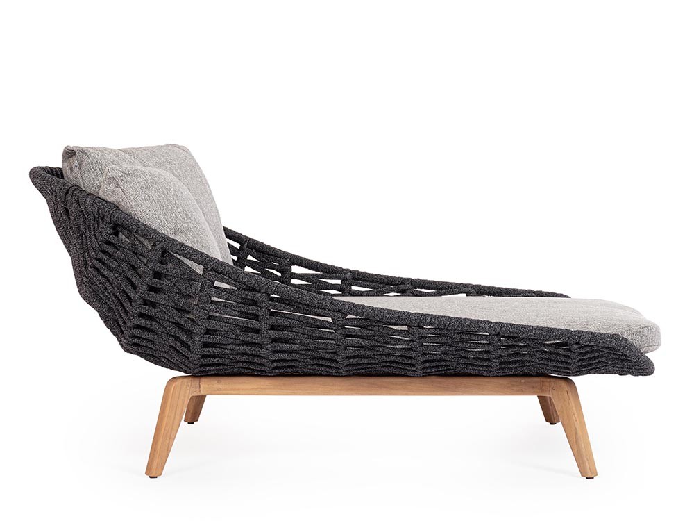 Daybed Tamires de cuerda trenzada y teca Bizzotto - 19