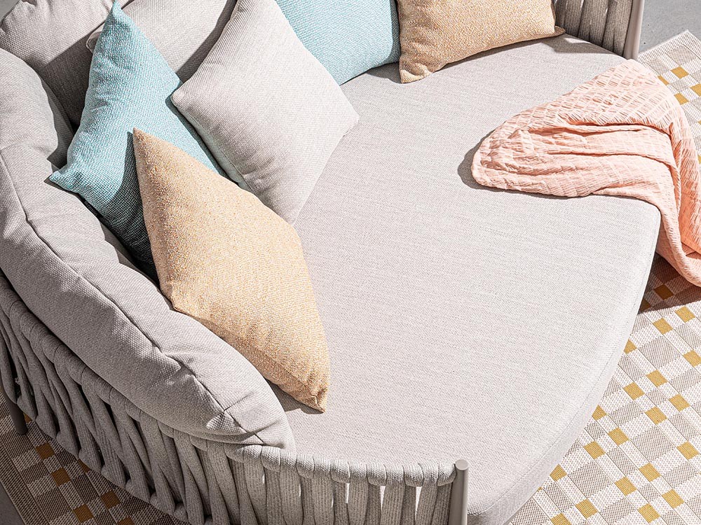 Daybed Jacinta de aluminio y cuerda trenzada Bizzotto - 9