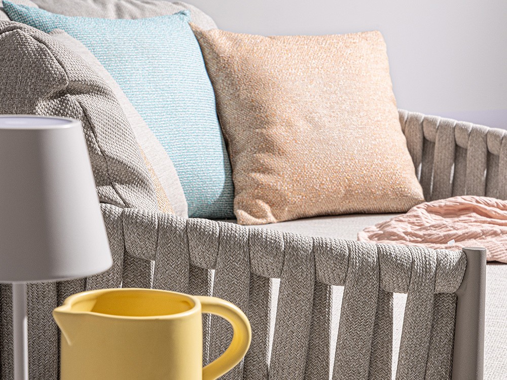 Daybed Jacinta de aluminio y cuerda trenzada Bizzotto - 10