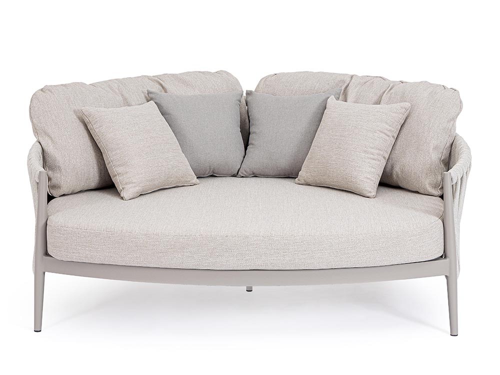 Daybed Jacinta de aluminio y cuerda trenzada Bizzotto - 4
