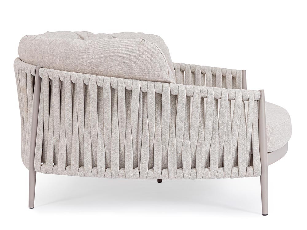 Daybed Jacinta de aluminio y cuerda trenzada Bizzotto - 6