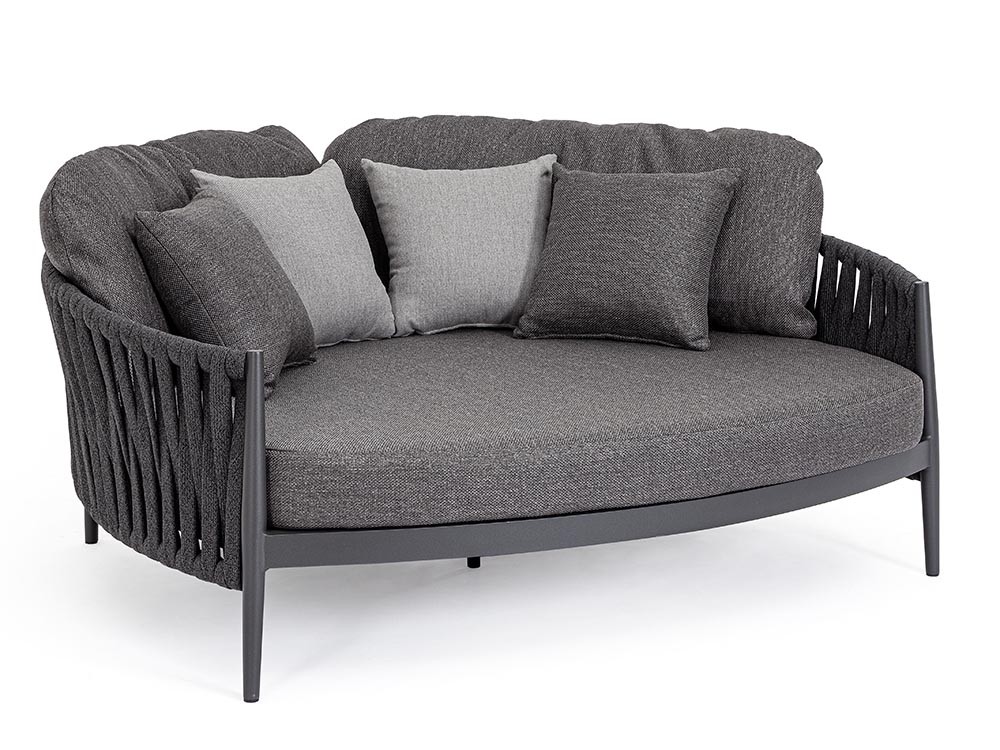 Daybed Jacinta de aluminio y cuerda trenzada Bizzotto - 2