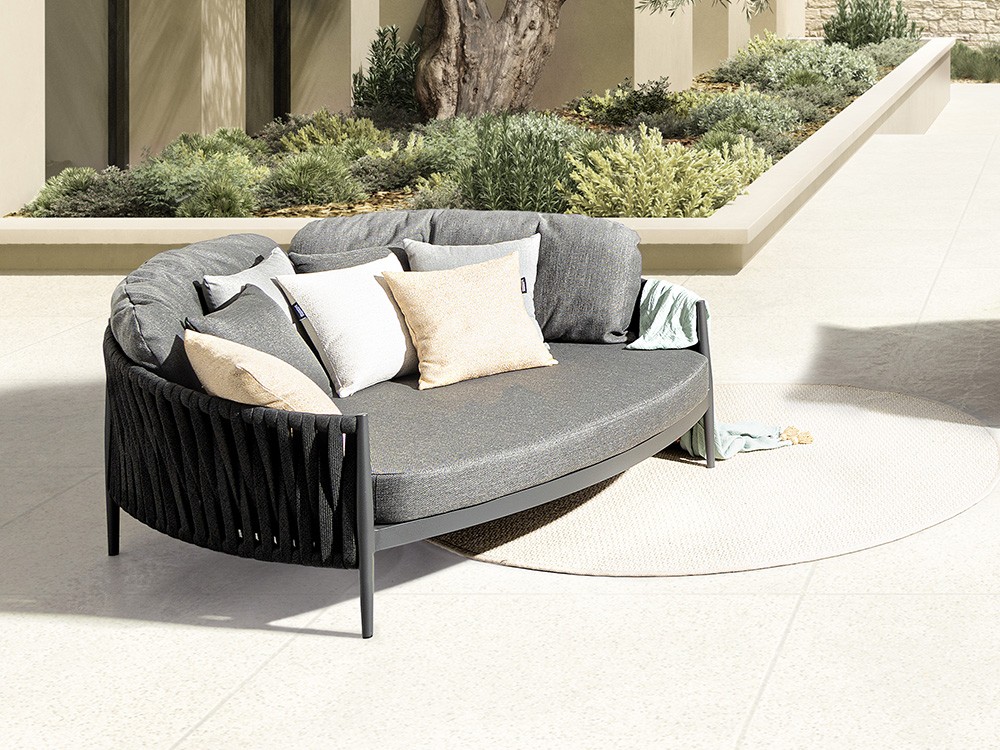 Daybed Jacinta de aluminio y cuerda trenzada Bizzotto - 11