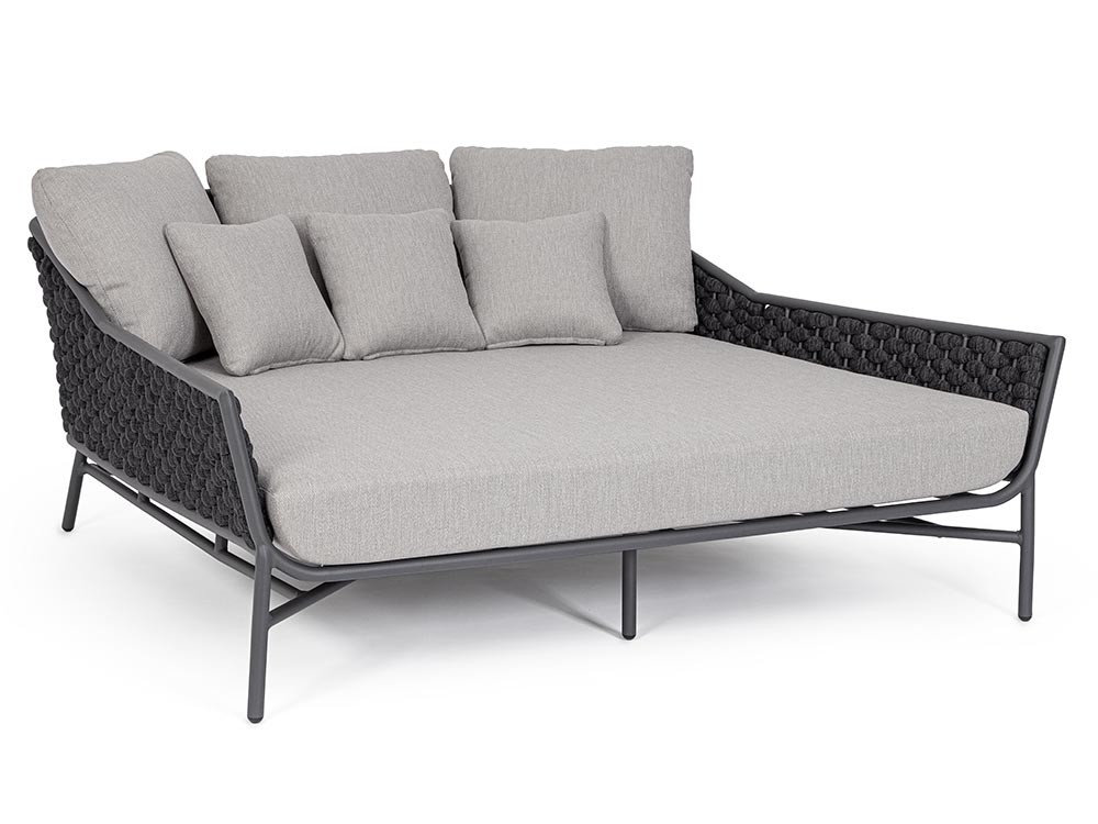 Daybed Everly de aluminio y cuerda trenzada Bizzotto - 3