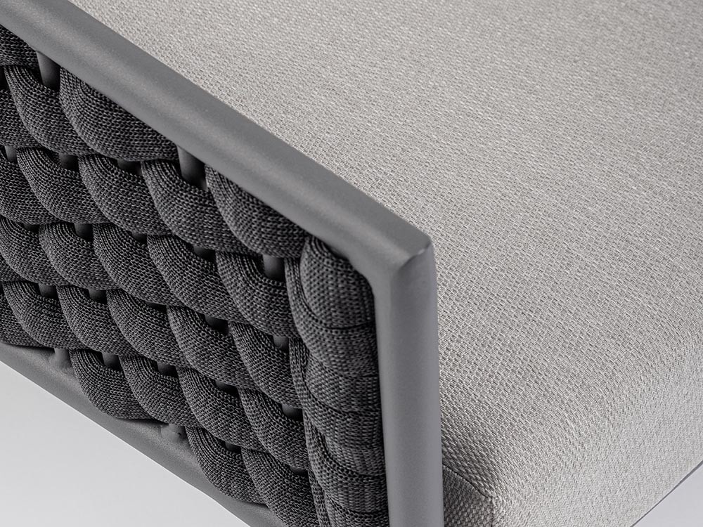 Daybed Everly de aluminio y cuerda trenzada Bizzotto - 19