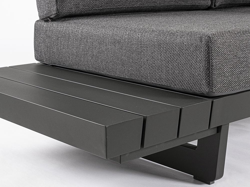 Sofá modular en esquina Infinity de aluminio Bizzotto - 8