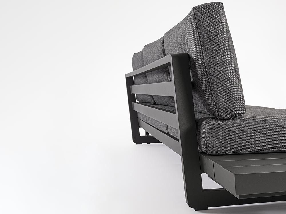 Sofá modular en esquina Infinity de aluminio Bizzotto - 9