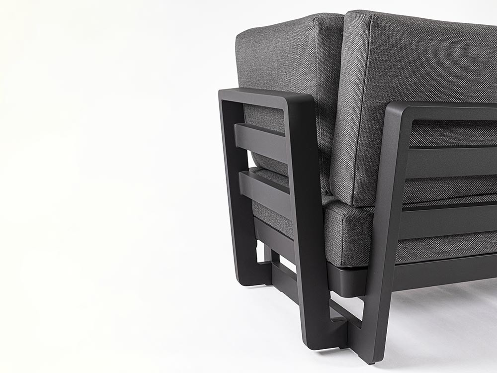 Sofá modular en esquina Infinity de aluminio Bizzotto - 10