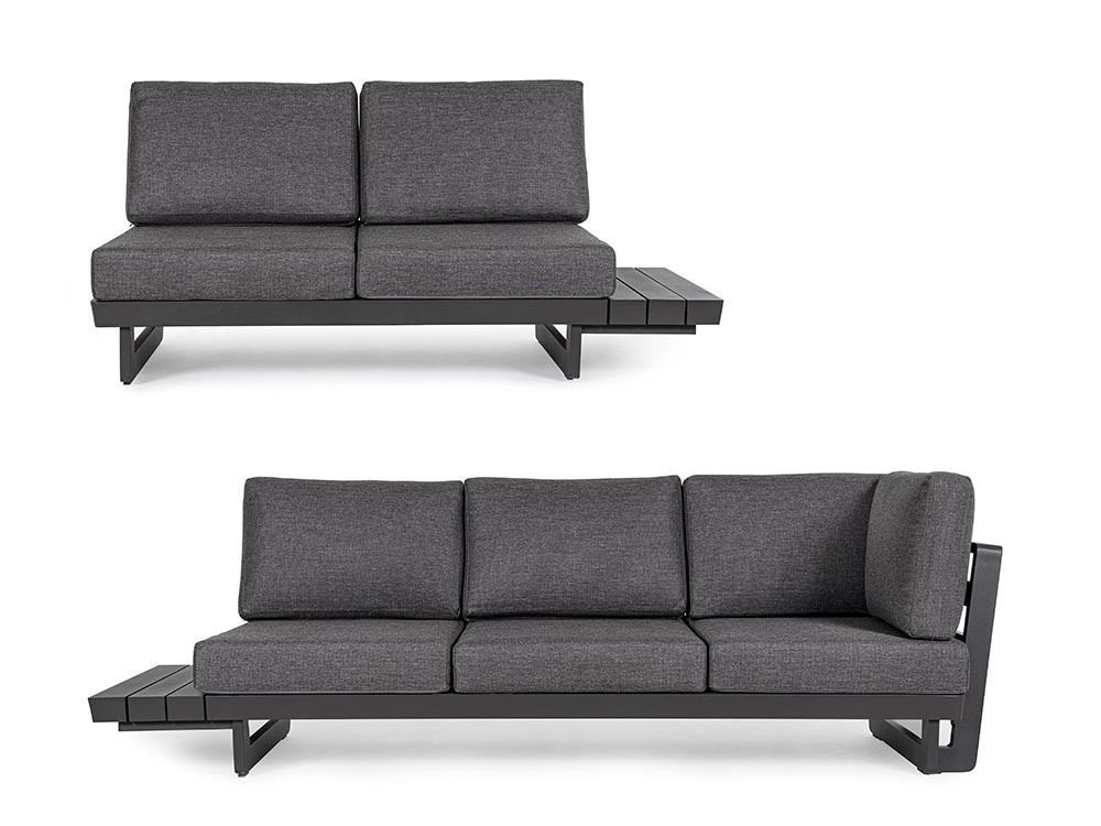 Sofá modular en esquina Infinity de aluminio Bizzotto - 14