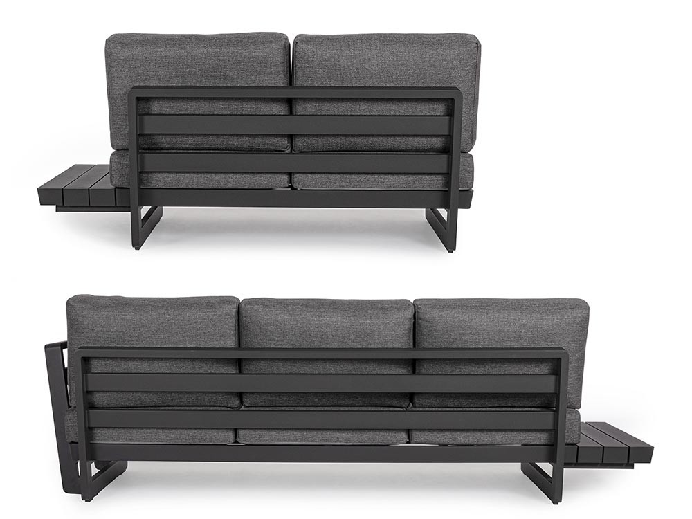 Sofá modular en esquina Infinity de aluminio Bizzotto - 15