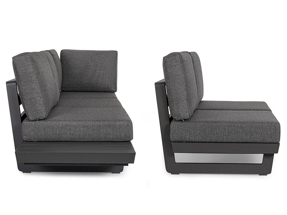 Sofá modular en esquina Infinity de aluminio Bizzotto - 16