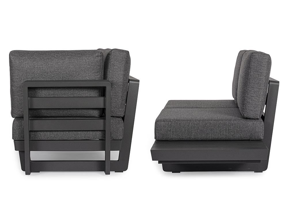 Sofá modular en esquina Infinity de aluminio Bizzotto - 17