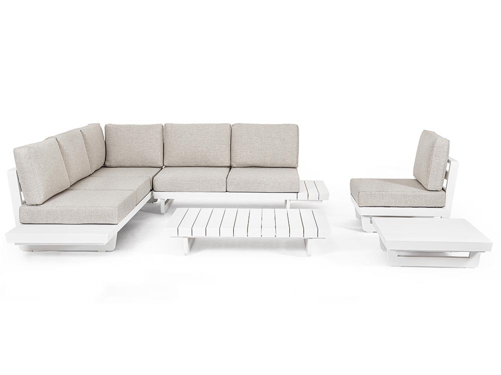 Sofá modular en esquina Infinity de aluminio Bizzotto - 18