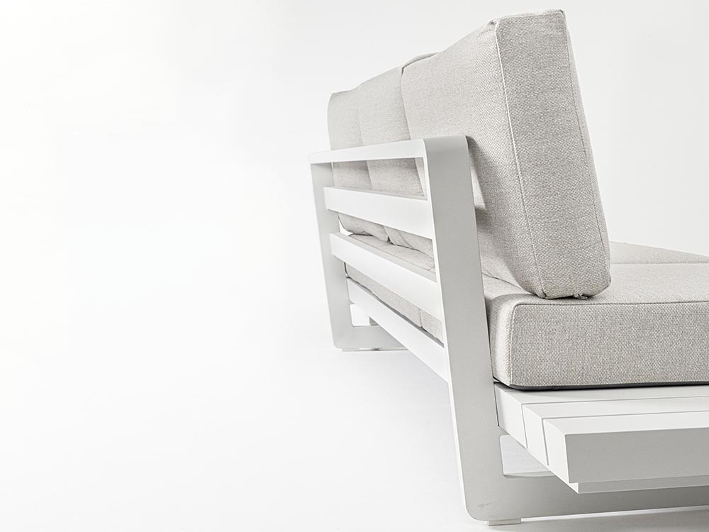 Sofá modular en esquina Infinity de aluminio Bizzotto - 21