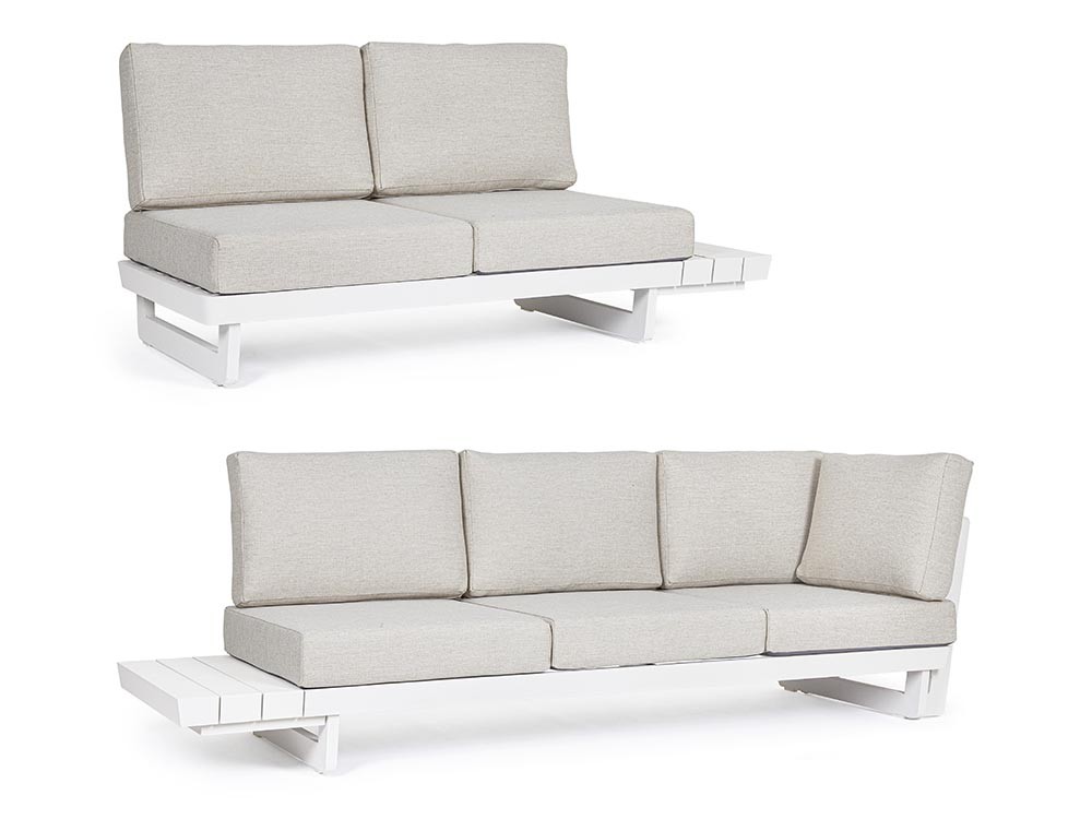 Sofá modular en esquina Infinity de aluminio Bizzotto - 24