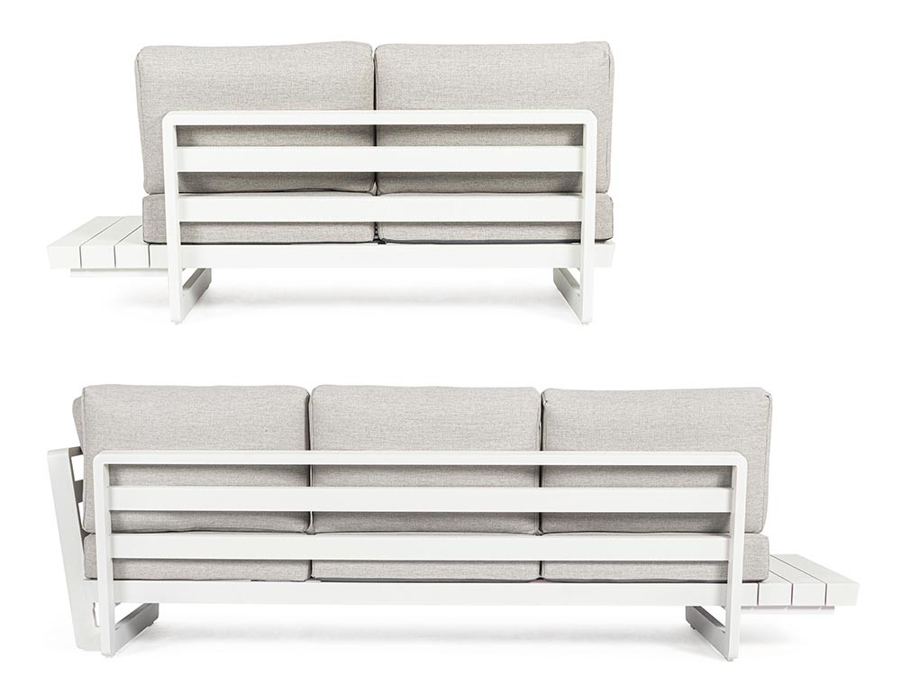 Sofá modular en esquina Infinity de aluminio Bizzotto - 27