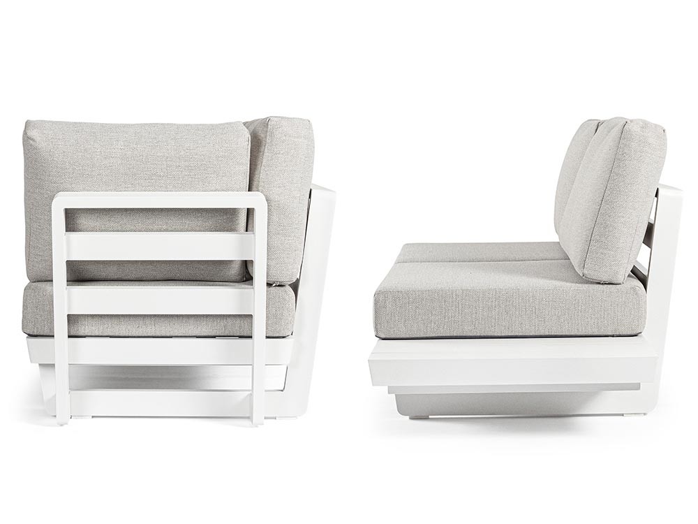 Sofá modular en esquina Infinity de aluminio Bizzotto - 29