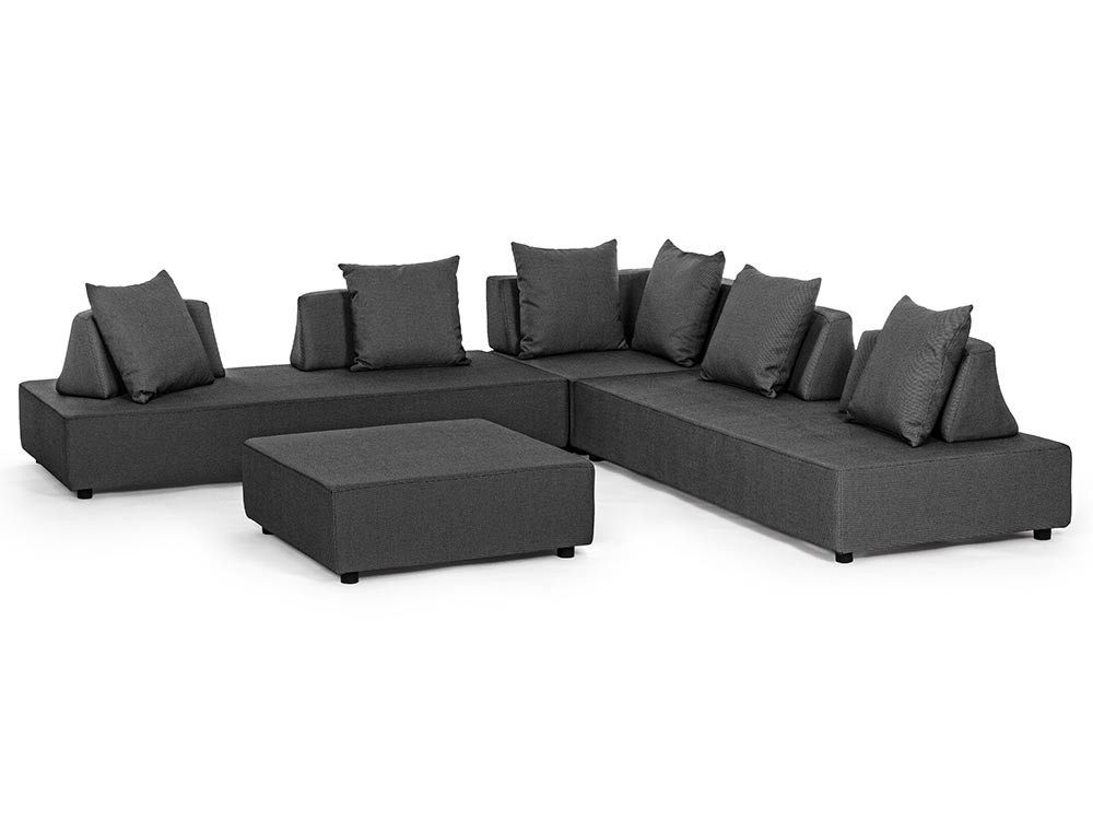 Sofá modular esquina Piper tapizado Bizzotto - 2