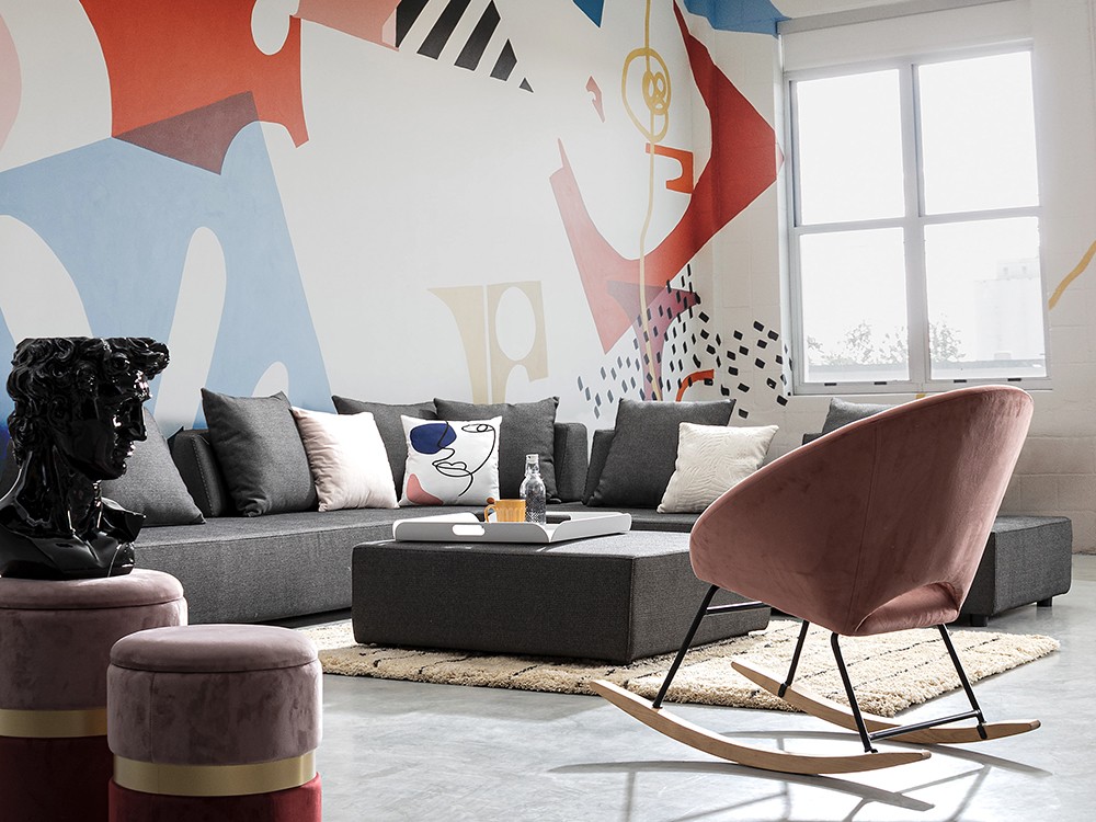 Sofá modular esquina Piper tapizado Bizzotto - 6