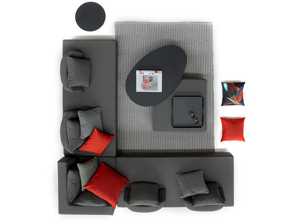 Sofá modular esquina Piper tapizado Bizzotto - 9