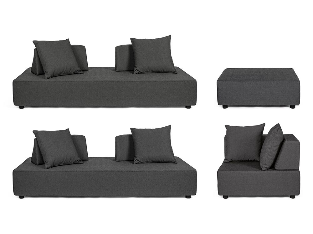 Sofá modular esquina Piper tapizado Bizzotto - 13