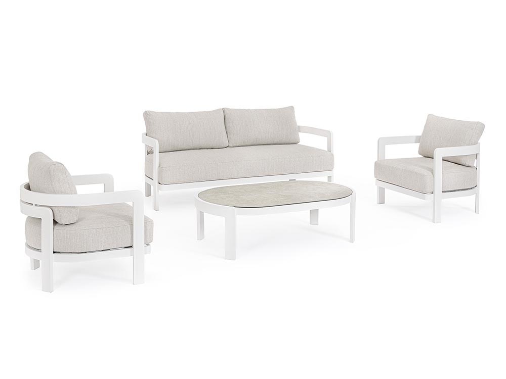 Set de salón exterior Presley de aluminio Bizzotto - 3