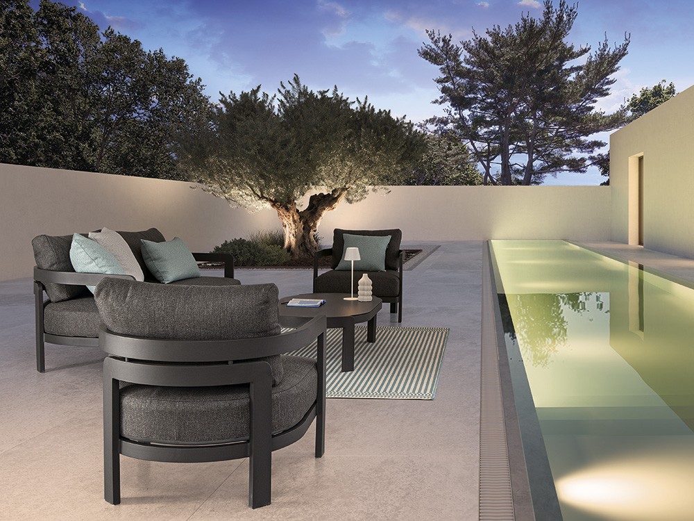 Set de salón exterior Presley de aluminio Bizzotto - 16