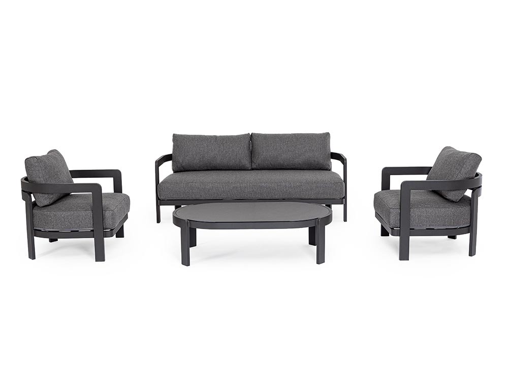 Set de salón exterior Presley de aluminio Bizzotto - 17