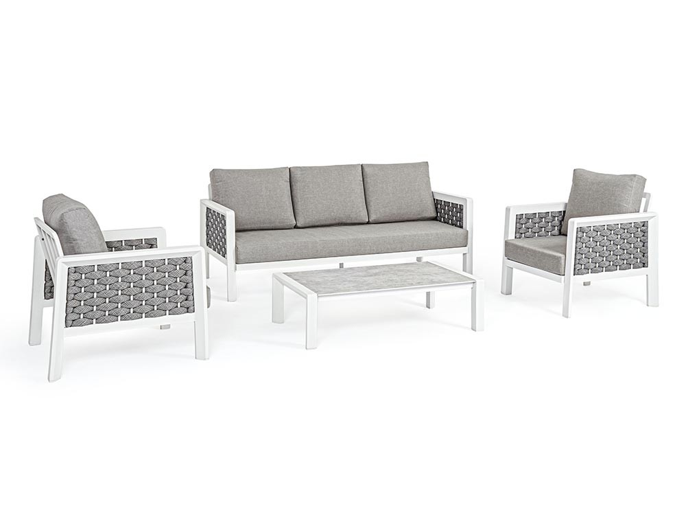 Set de salón exterior Otavio de aluminio Bizzotto - 2