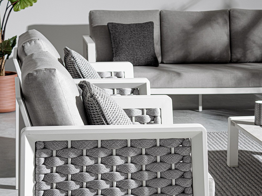 Set de salón exterior Otavio de aluminio Bizzotto - 4