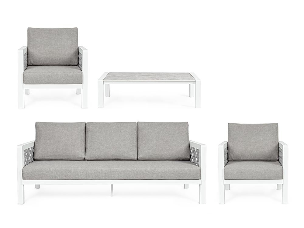 Set de salón exterior Otavio de aluminio Bizzotto - 10