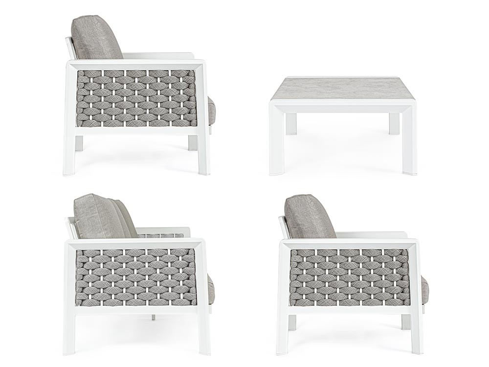 Set de salón exterior Otavio de aluminio Bizzotto - 12