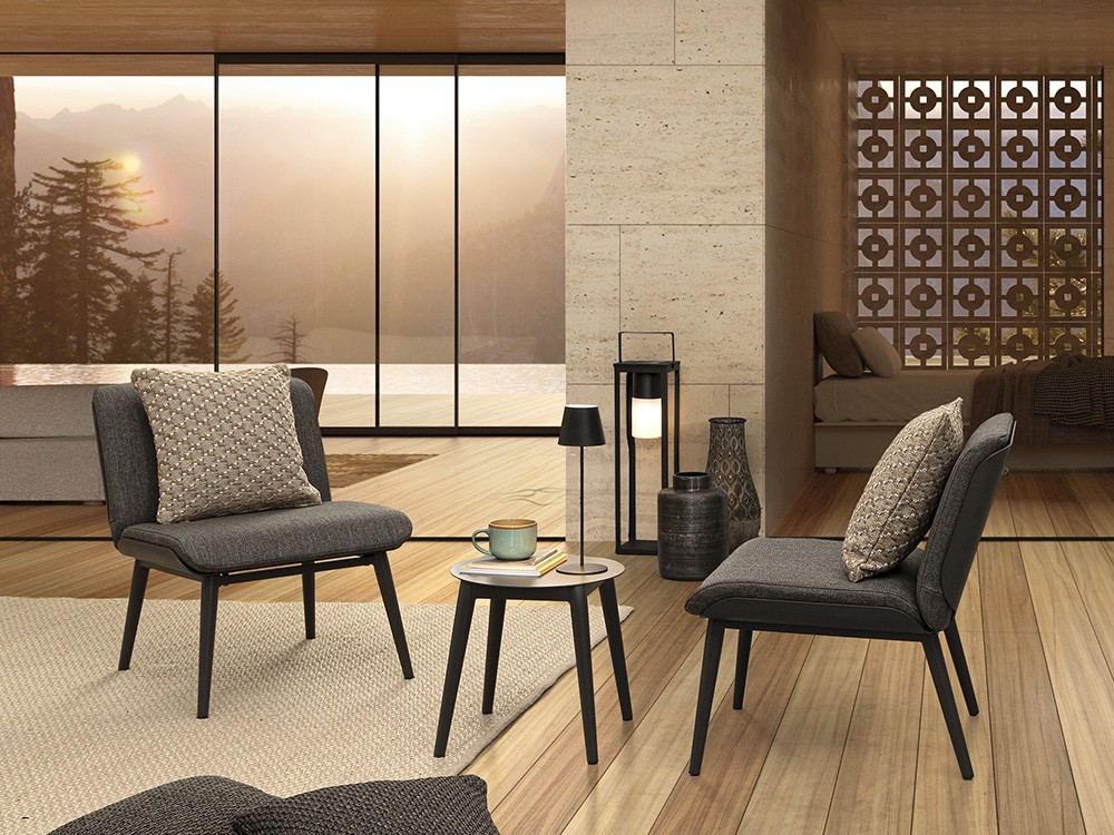 Set de balcón Isabela de aluminio Bizzotto - 1