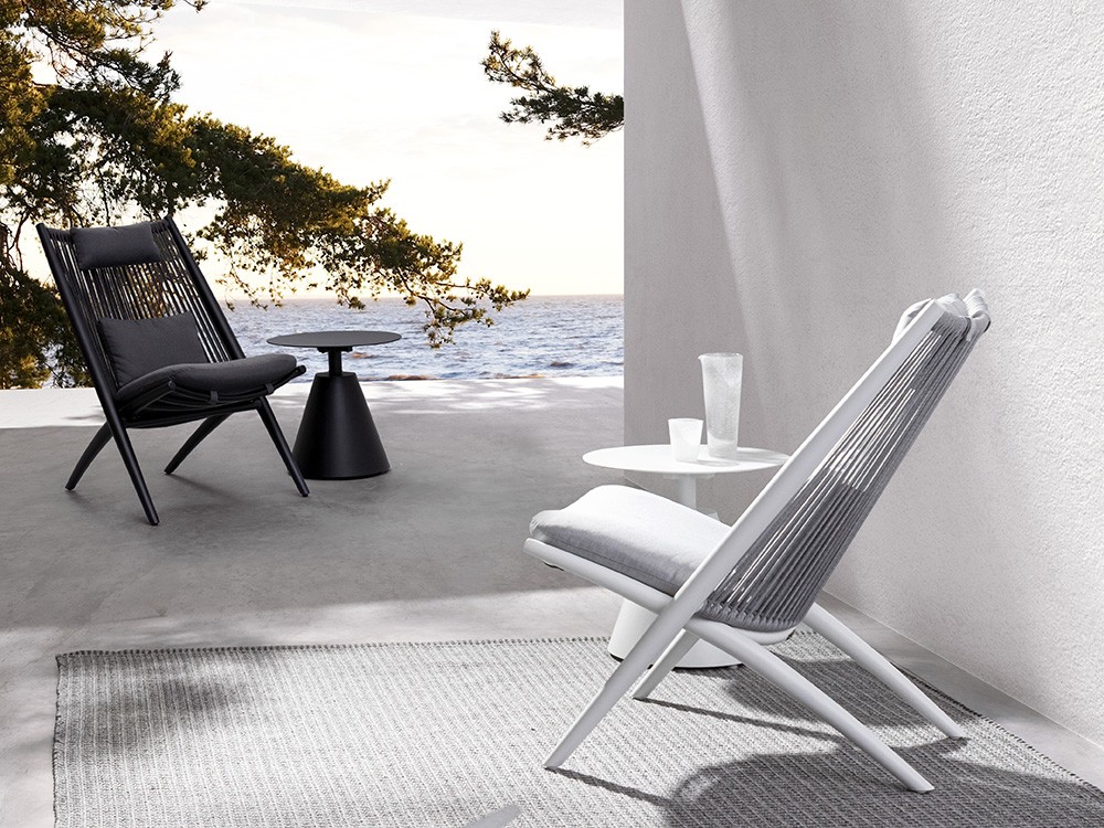 Sillón para salón exterior Aloha de aluminio Bizzotto - 1