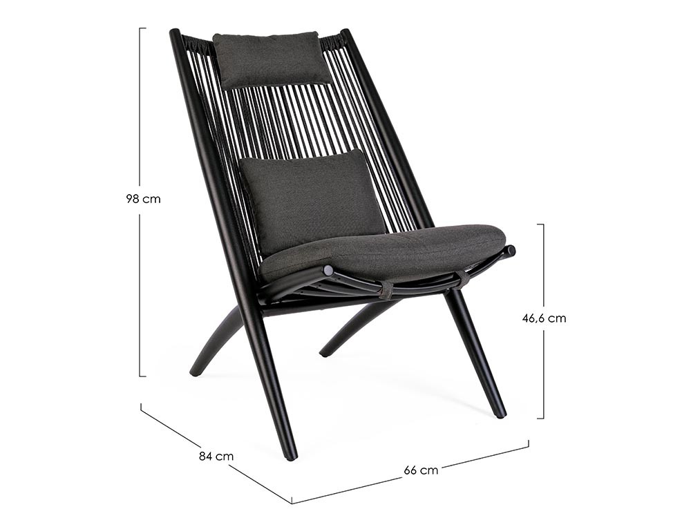Sillón para salón exterior Aloha de aluminio Bizzotto - 10